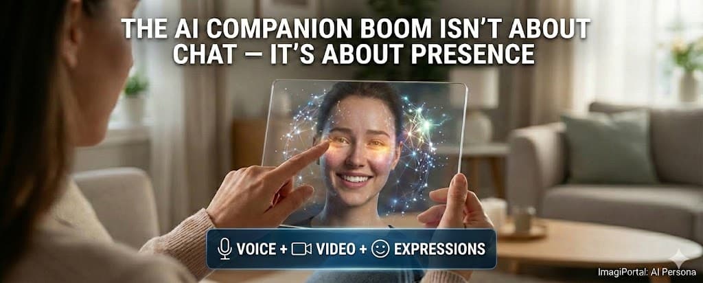The AI Companion Boom Isn’t About Chat — It’s About Presence